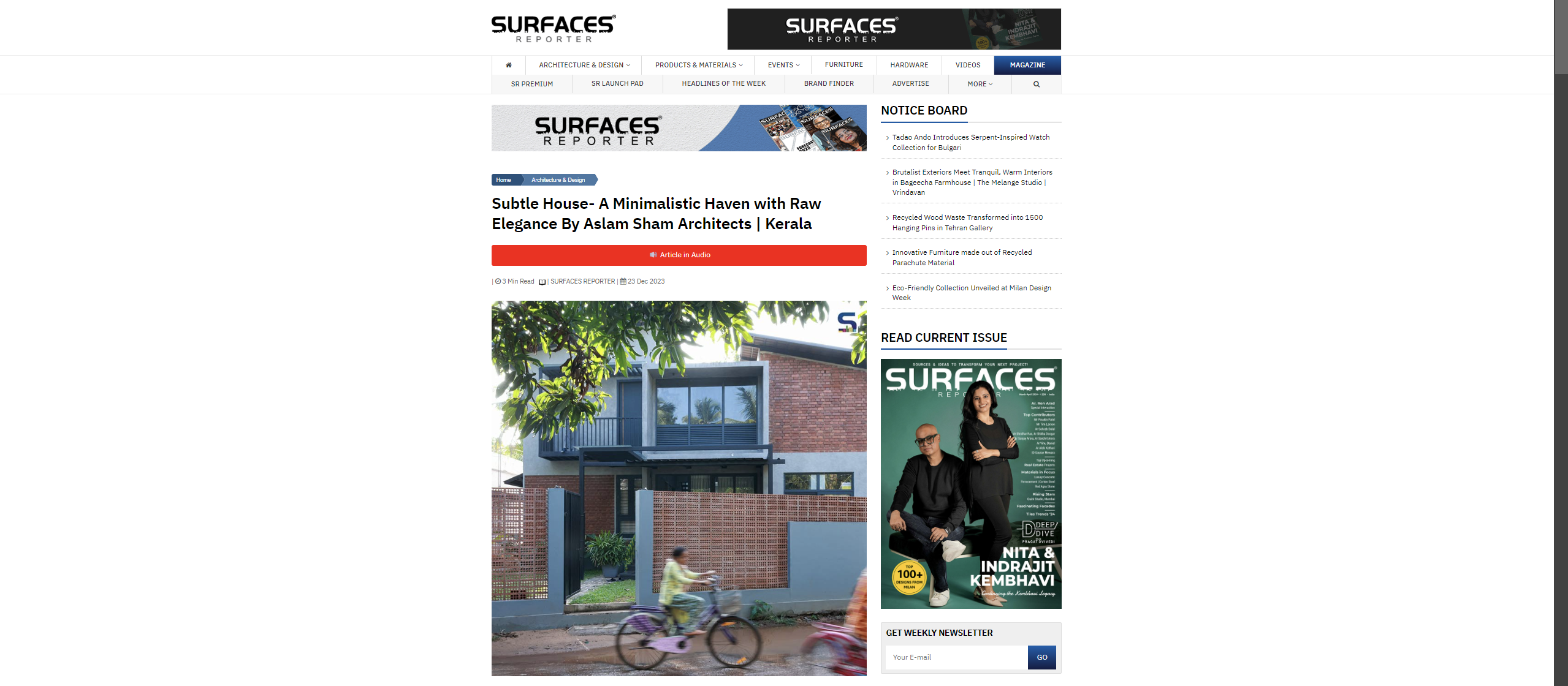 SUBTLE HOUSE | SURFACES